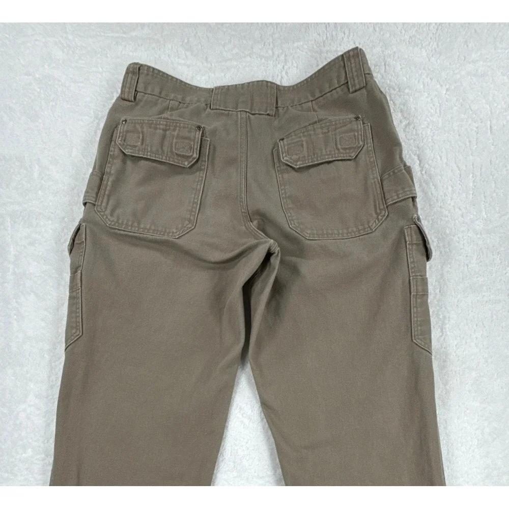 Duluth Trading Cargo Pants Mens 36 Brown Canvas Workwear Utility